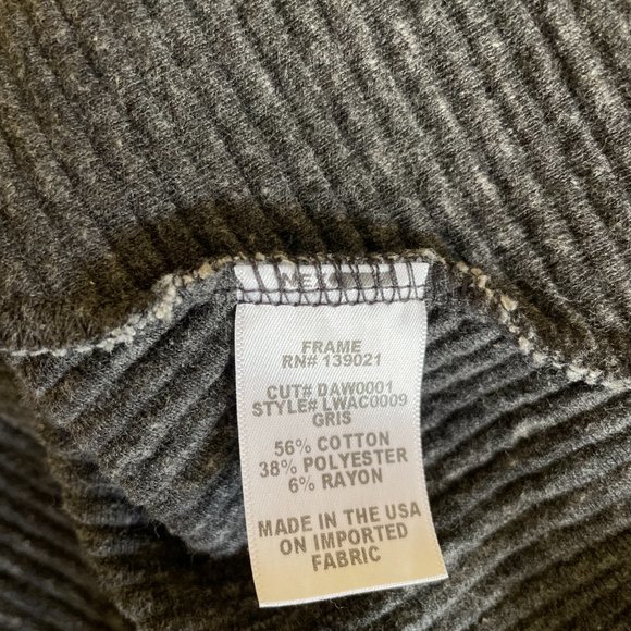 Frame Le Skirt and Top with raw edge hem Sz M - Picture 5 of 6